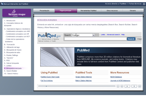 Manual Interactivo PubMed